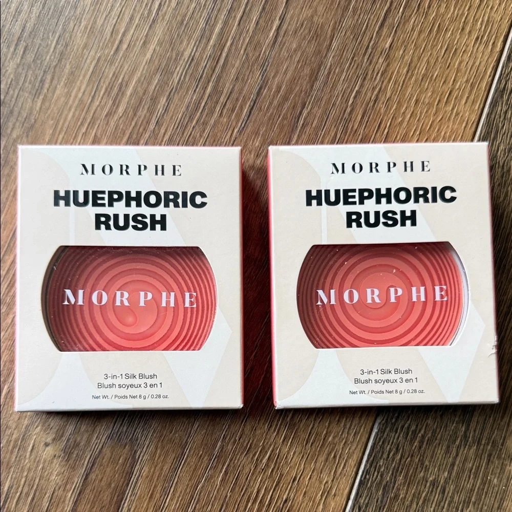 Morphe Huephoric Rush Silk Blush - 3 in 1 Silk Blush  (Pair)